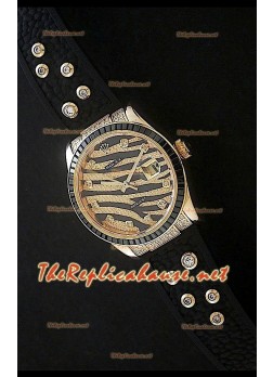 Rolex Datejust Swiss Replica Watch in Yellow Gold