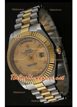 Rolex Day Date Swiss Watch in Two Tone - Gold Dial 