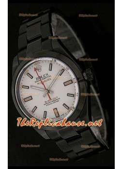 Rolex Replica Milgauss Blackout Edition Swiss watch in White Dial