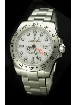 Rolex Replica Explorer II 2011 Edition Watch in White Dial