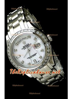 Rolex Day Date Swiss Replica Watch - Mid Sized - 37MM in Steel