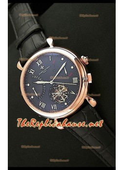 Vacheron Constantin Calender Complications Rose Gold Black Dial Watch