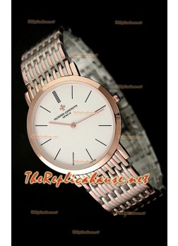 Vacheron Constantin Japanese Quartz Watch in Two Tone Rose Gold - 38MM