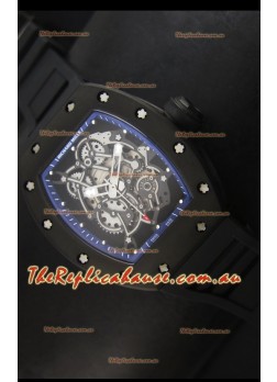 Richard Mille RM055 Bubba Watson Swiss Replica Watch in Blue Indexes
