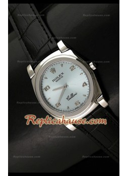 Rolex Cellini Swiss Quartz Replica Watch in Silver Face