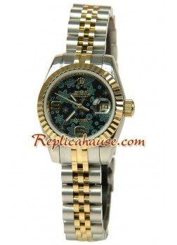 Rolex Floral Motif Datejust Ladies Wristwatch ROLX653