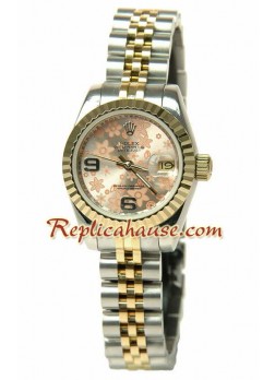 Rolex Floral Motif Datejust Ladies Wristwatch ROLX655