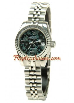 Rolex Floral Motif Datejust Ladies Wristwatch ROLX658