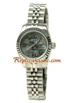 Rolex Floral Motif Datejust Ladies Wristwatch ROLX661