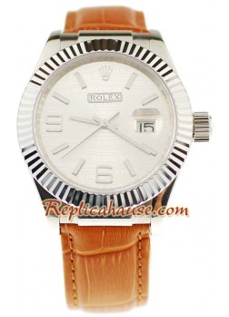 Rolex Datejust Leather Wristwatch ROLX48