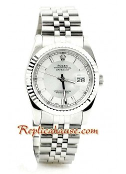 Rolex Datejust Silver Mens Wristwatch ROLX392