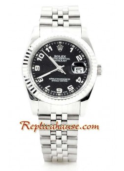 Rolex Datejust Silver Mens Wristwatch ROLX389