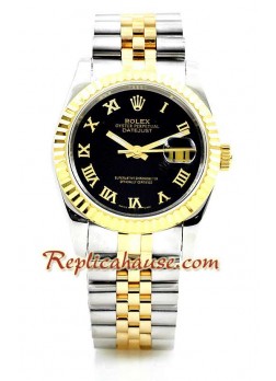Rolex Datejust Two Tone Mens Wristwatch ROLX457