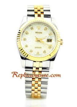 Rolex Datejust Two Tone Mens Wristwatch ROLX458