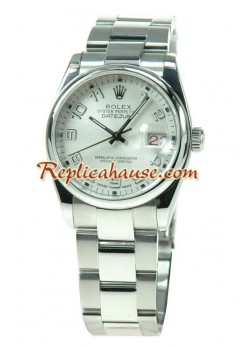 Rolex Datejust Swiss Silver Wristwatch ROLX415