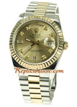 Rolex Day Date Two Tone Swiss Wristwatch ROLX175