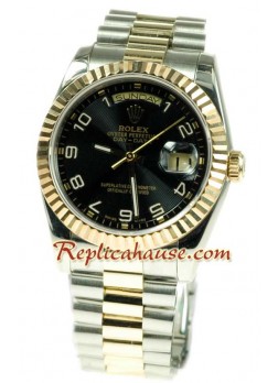 Rolex Day Date Two Tone Swiss Wristwatch ROLX178