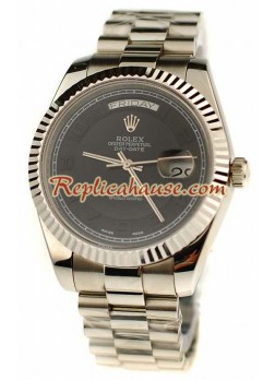 Rolex Day Date Silver Swiss Wristwatch ROLX532