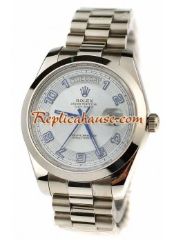 Rolex Day Date Silver Swiss Wristwatch ROLX533