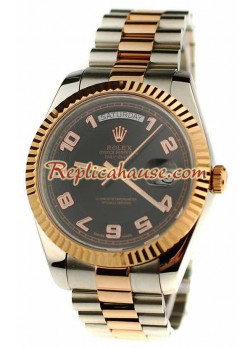 Rolex Day Date Two Tone Swiss Wristwatch ROLX545