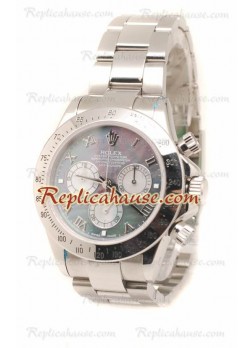 Rolex Daytona Japanese Stainless Steel Wristwatch in Pearl Dial - 40MM ROLX-20101399