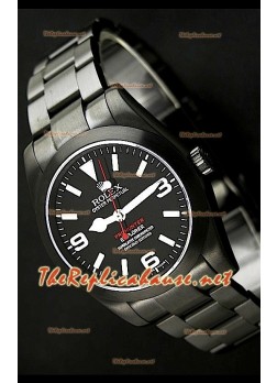 Rolex Milgauss Pro Hunter Swiss Watch in Matte Black