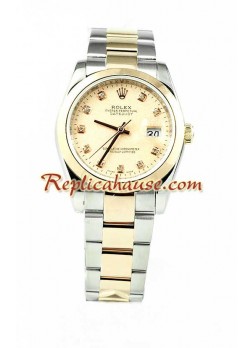 Rolex Datejust Mens Wristwatch - Pink Gold ROLX354