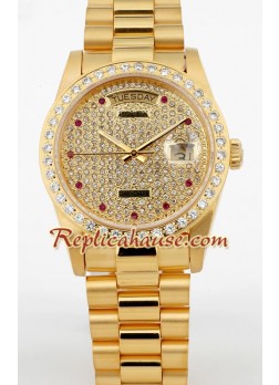 Rolex Day Date Gold Diamond ROLX142