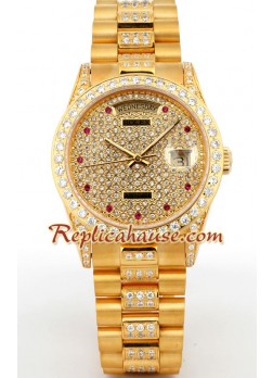 Rolex Day Date Gold Diamond ROLX137