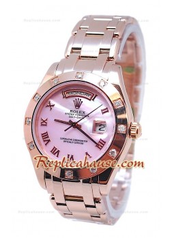 Rolex Day Date Pink Mother of Pearl Face Watch