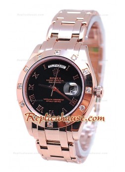 Rolex Day Date Diamond Bezel Rose Gold Watch