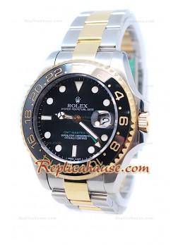 Rolex GMT Master II Two Tone Ceramic Bezel Replica Watch