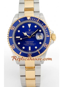 Rolex Submariner Swiss Two Tone Wristwatch ROLX827