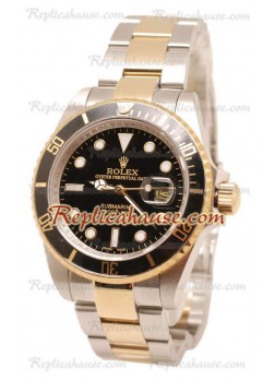 Rolex Submariner Two Tone Black Face Wristwatch 40MM ROLX-20101401