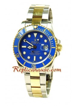 Rolex Submariner Swiss Two Tone Wristwatch ROLX795
