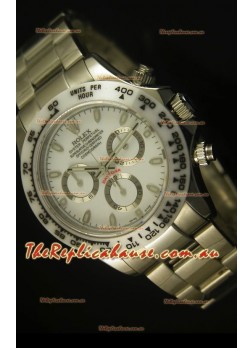 Rolex Daytona Cosmograph White Ceramic Bezel Replica Timepiece