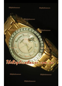 Rolex Day Date Swiss Timepiece in Yellow Gold Case