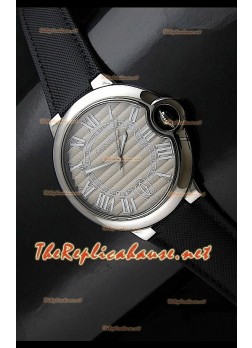 Ballon De Cartier Swiss Automatic Watch in Leather Strap - 42MM