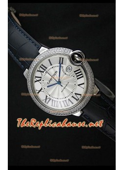Ballon De Cartier Swiss Automatic Watch in Leather Strap