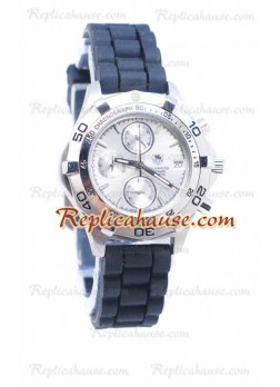 Tag Heuer Aquaracer Quartz Black Rubber Strap Wristwatch TAG-20110530