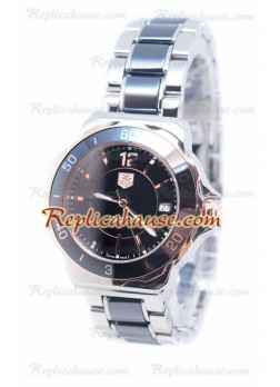 Tag Heuer Formula 1 Quartz Rose Gold Black Ceramic Wristwatch TAG-20110533