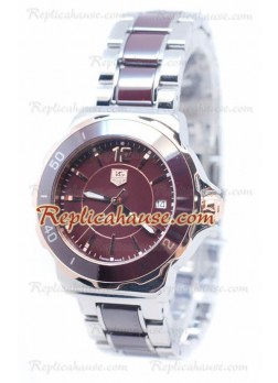 Tag Heuer Formula 1 Quartz Brown Ceramic Bezel Wristwatch TAG-20110536