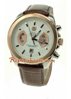 Tag Heuer Grand Carrera Leather Wristwatch TAGH61