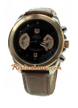 Tag Heuer Grand Carrera Leather Wristwatch TAGH62