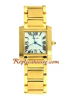 Cartier Tank Francaise Gold - Men's Wristwatch CTR266