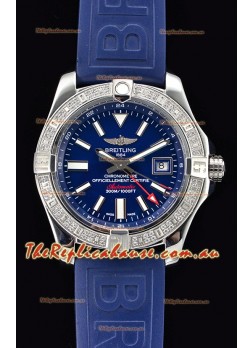 Breitling Avenger II Steel GMT Swiss Timepiece 1:1 Ultimate Edition - Blue Dial