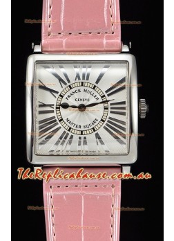 Franck Muller Master Square Ladies Pink Strap 1:1 Mirror Replica Timepiece