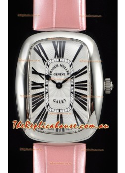 Franck Muller Galet Ladies Swiss Quartz Pink Strap Timepiece