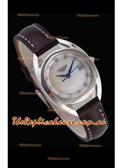 Longines Primaluna Ladies Pearl Dial Swiss Quartz Replica Timepiece