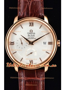 Omega Co-Axial Prestige Power Reserve Swiss Pink Gold Timepiece 